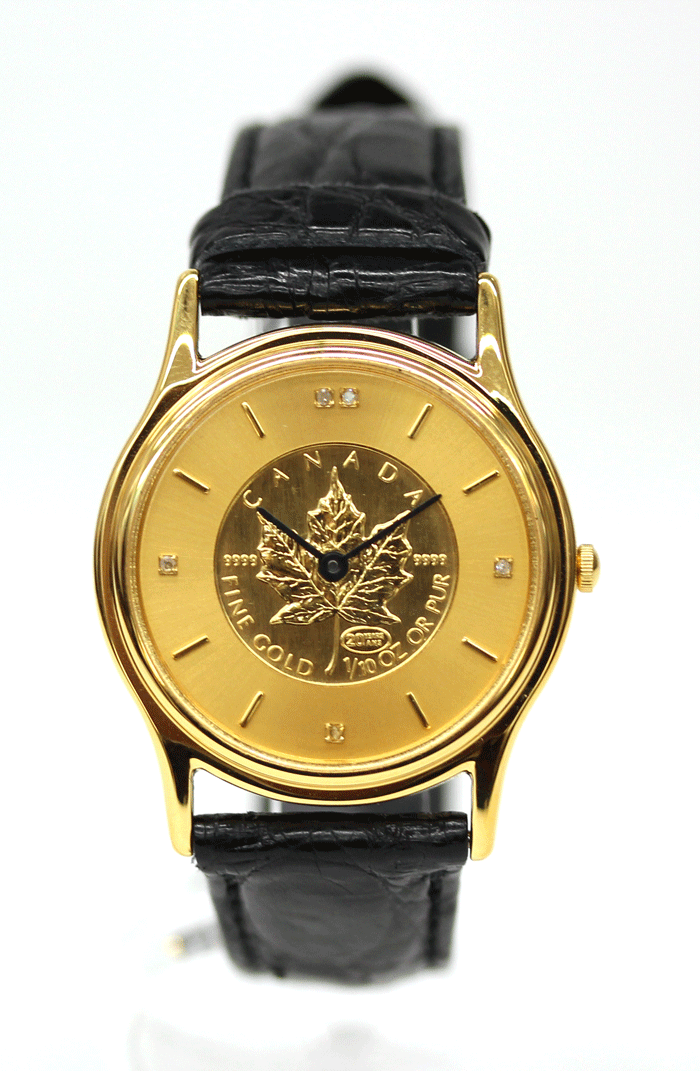 CANADA カナダ メイプルリーフ金貨 1/10oz K24 腕時計 買取しました 